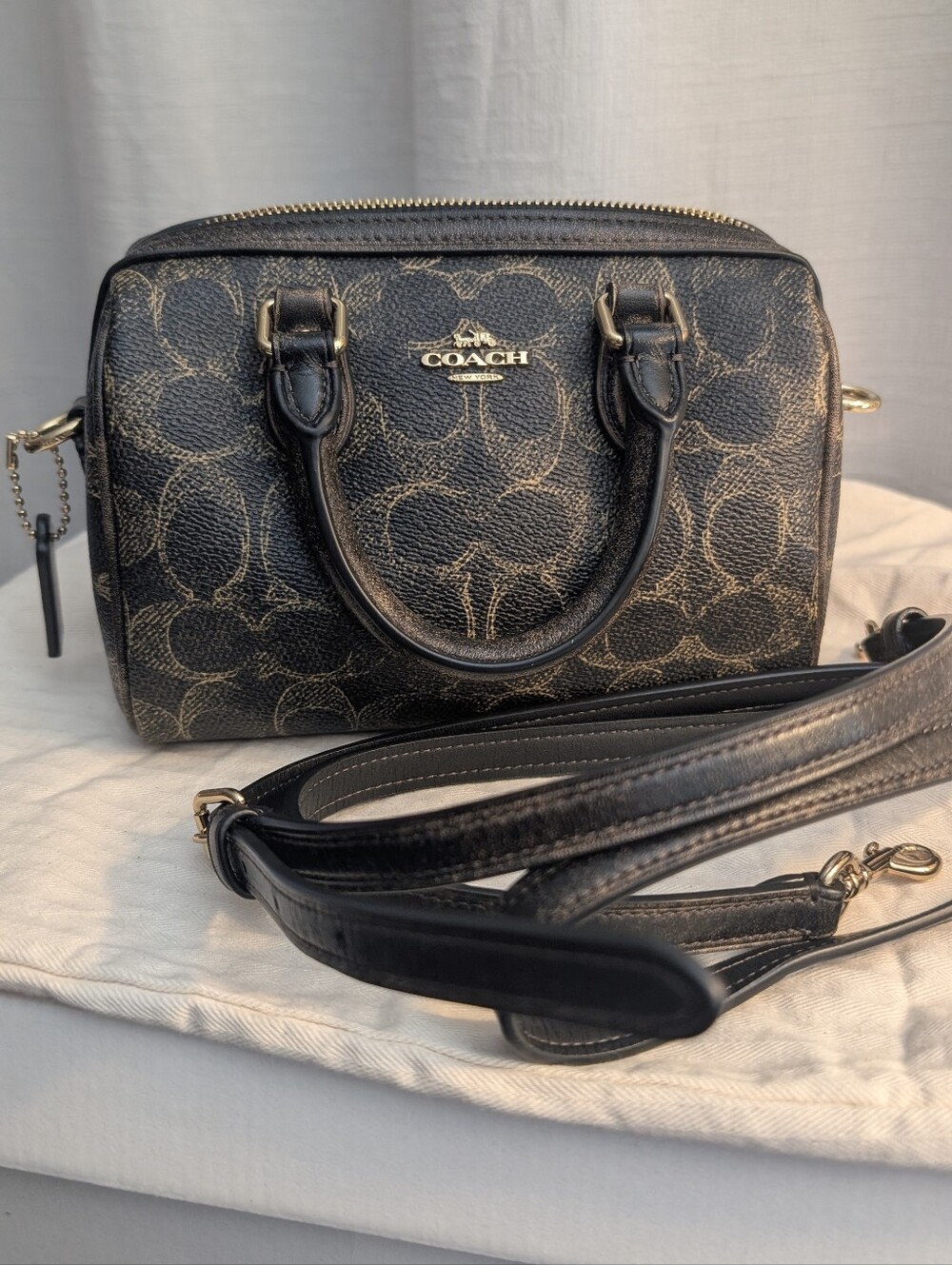 Coach Mini Rowan in Signature Loved Canvas, NWT!